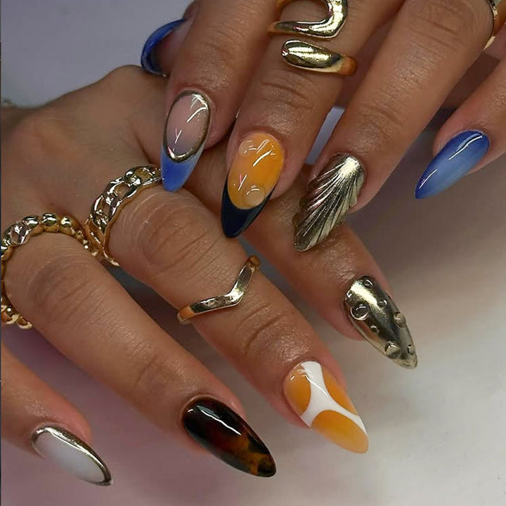 Creative Artistic Press-On Nail Set