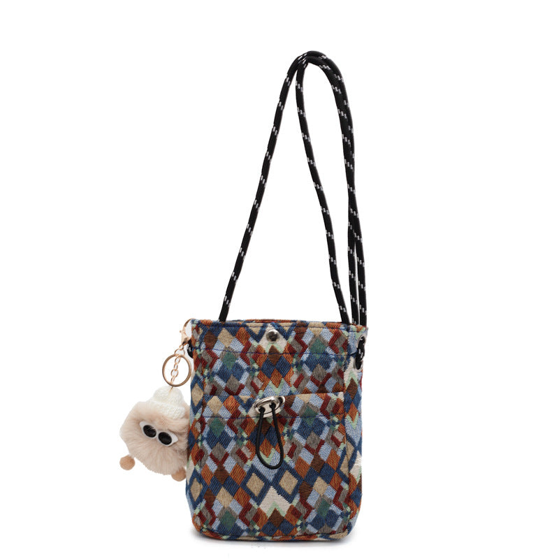 Geometric Pattern Crossbody Bag