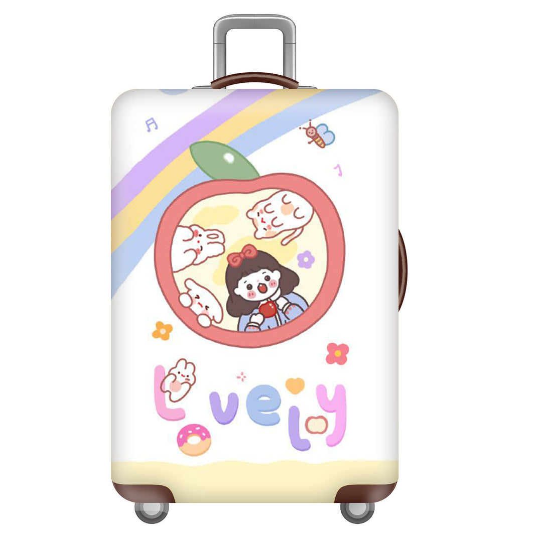 Women's Hard Shell Suitcase with Cheerful Kalsten Design