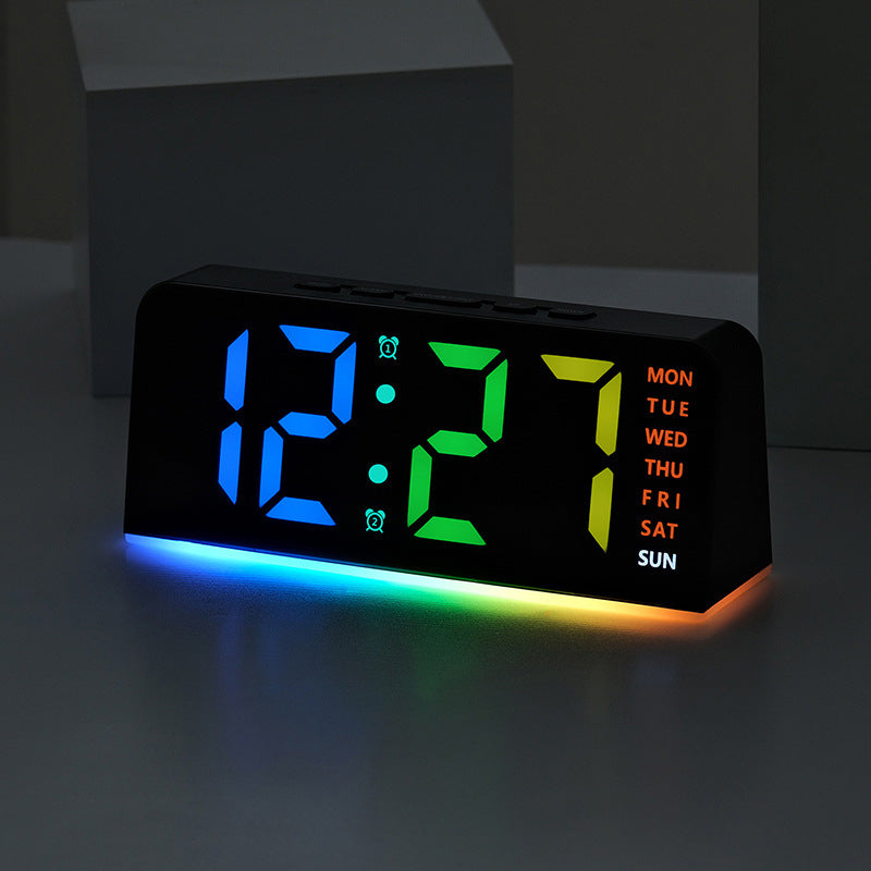 Digital LED alarm clock with weekday display Kalsten