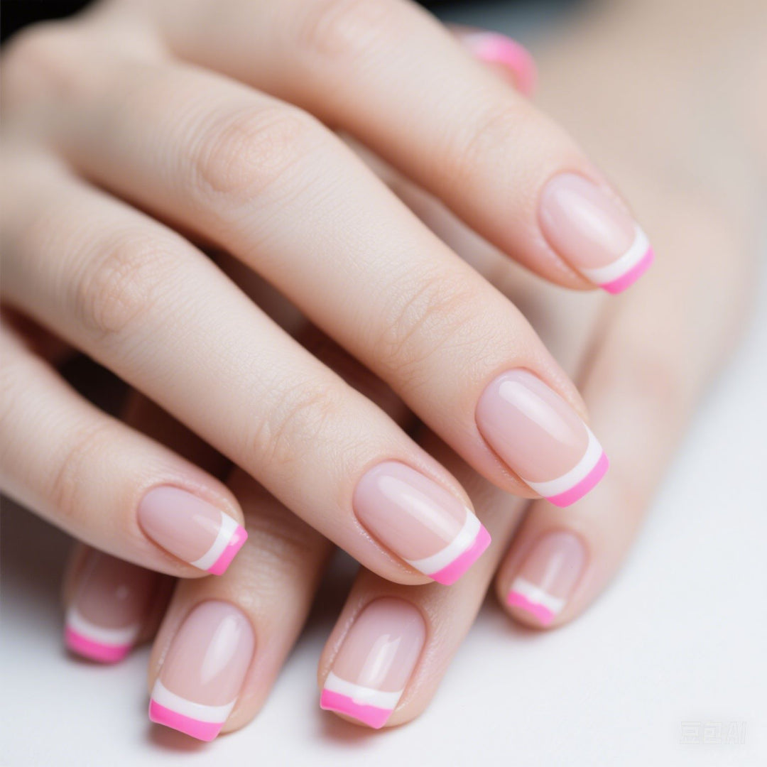 Acrylic French Tip Nail Enhancements Kalsten