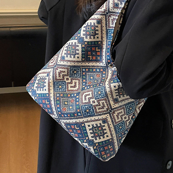 Ethnic-Inspired Patterned Sling Bag