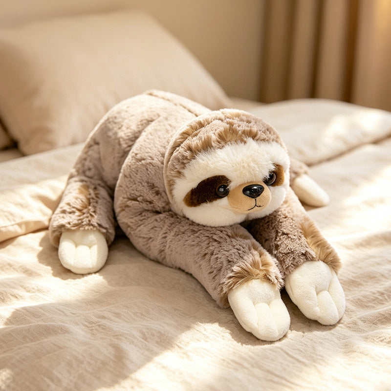 Plush Lifelike Crawling Sloth Cuddle Pillow Kalsten