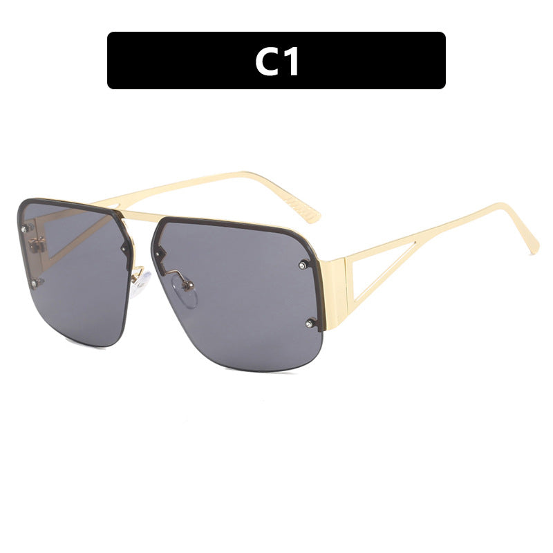 Women's oversized geometric sunglasses with smooth lines and protective UV filter Kalsten