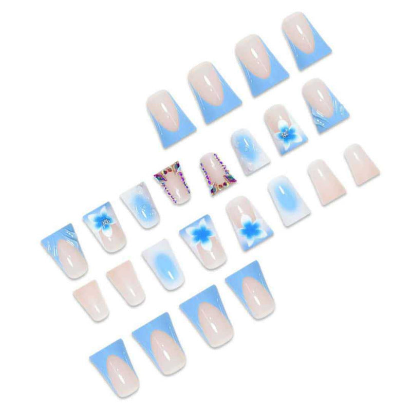Artistic Long Press-On Nail Extensions Kalsten