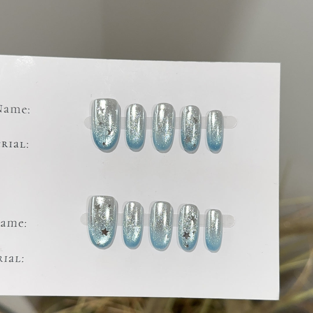 Premium Glitter Press-On Nail Set