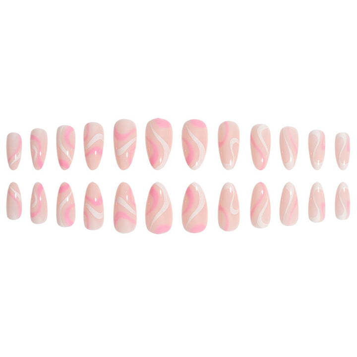 Elegant Geometric Art Press-On Nails Kalsten