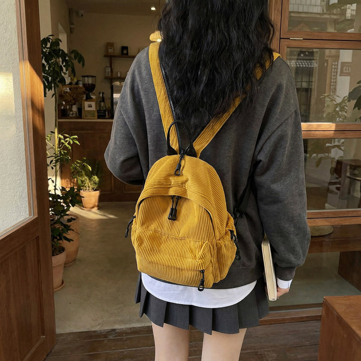 Cord-Backpack with Practical Front Pocket Kalsten