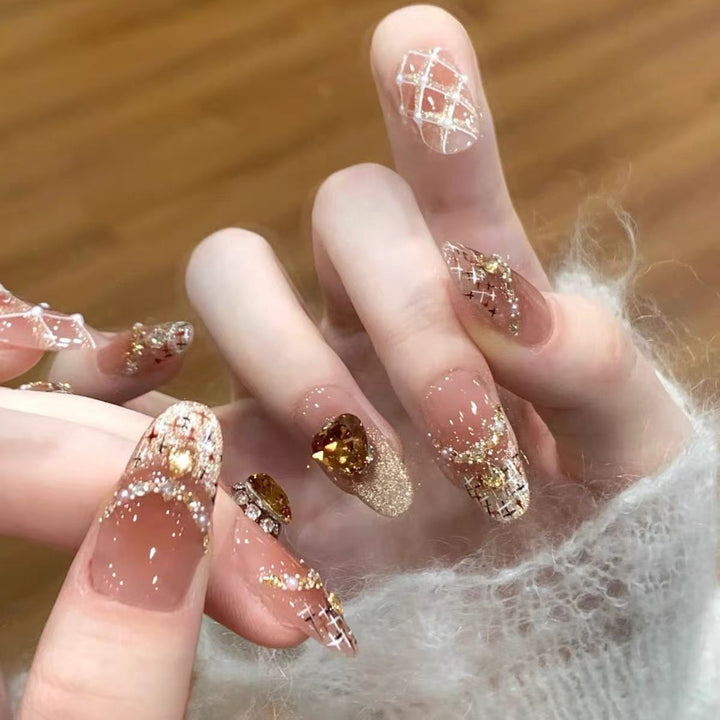 Acrylic Square Press-On Nail Set Kalsten