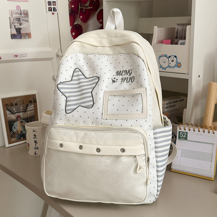 Trendy Star-Embellished Backpack Kalsten