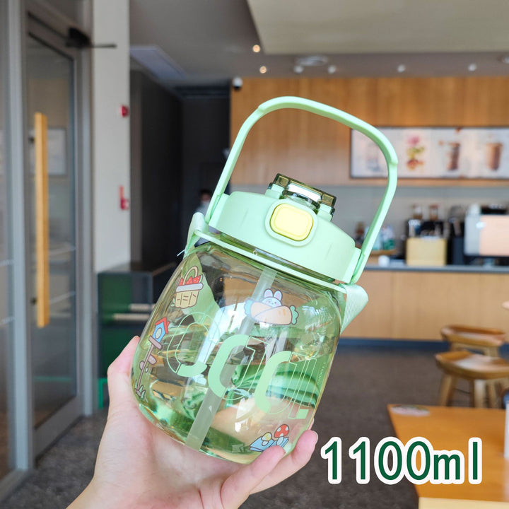 Women colorful and leak-proof water bottle with ergonomic carrying handle Kalsten