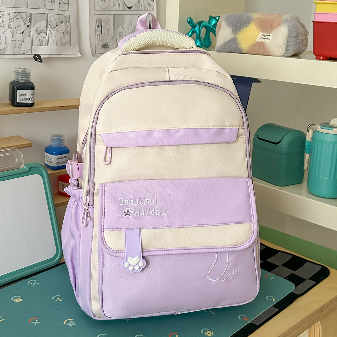 Cute Illustrated Patterned Backpack Kalsten