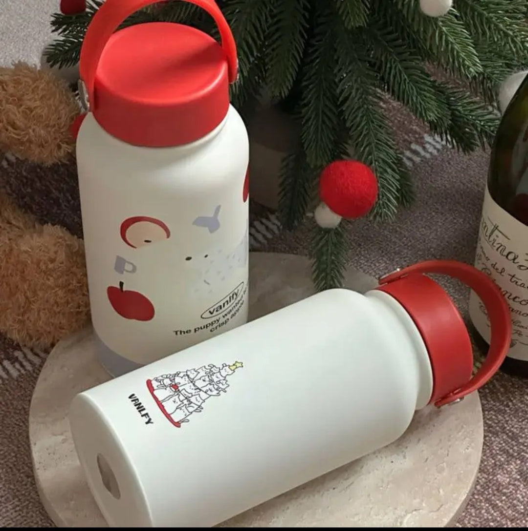 Ladies' insulation drinking bottle with creative animal design and practical flip lid Kalsten