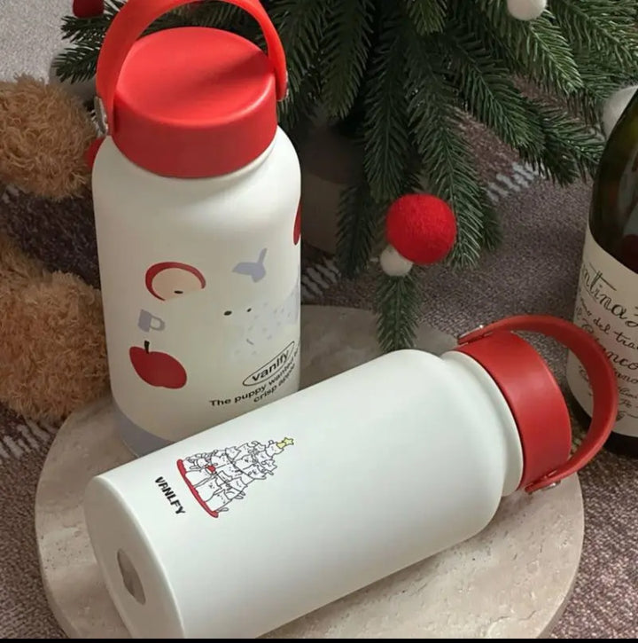 Ladies' insulation drinking bottle with creative animal design and practical flip lid Kalsten