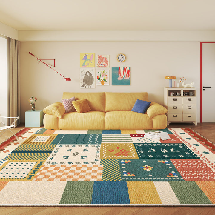 Vintage-Inspired Geometric Area Rug Kalsten