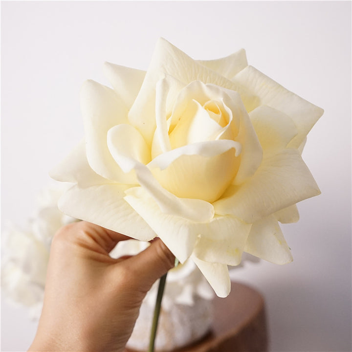 Oversized Realistic Foam Rose Single Stem Decorative Artificial Flower