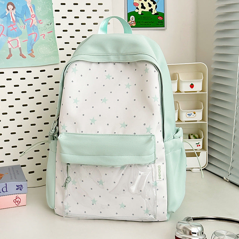 Star Print School Backpack Kalsten