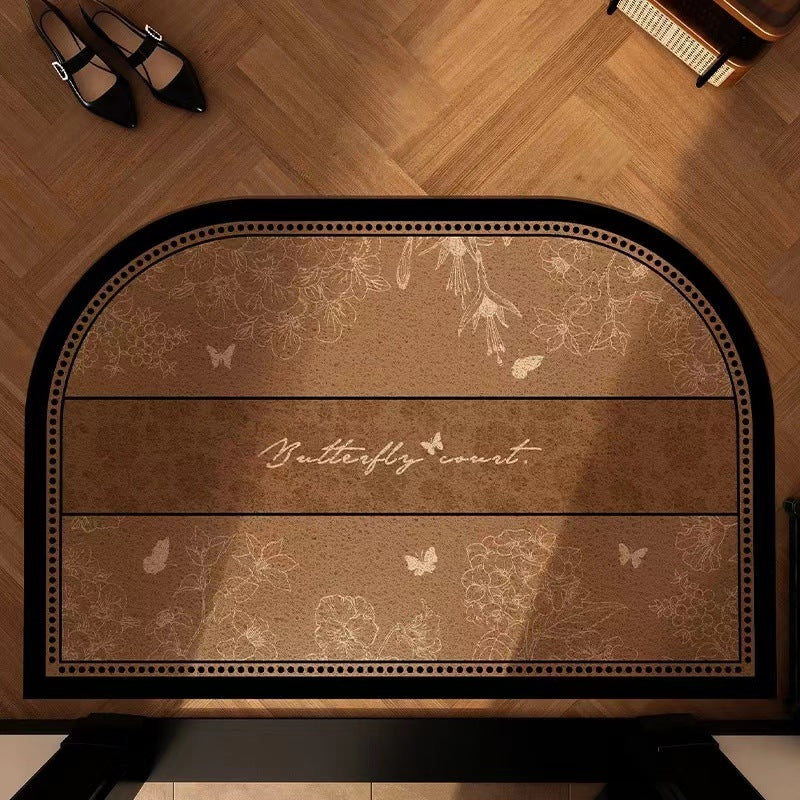 Decorative Floral Entry Mat for Home Entrances