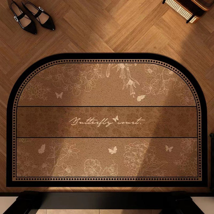 Decorative Floral Entry Mat for Home Entrances