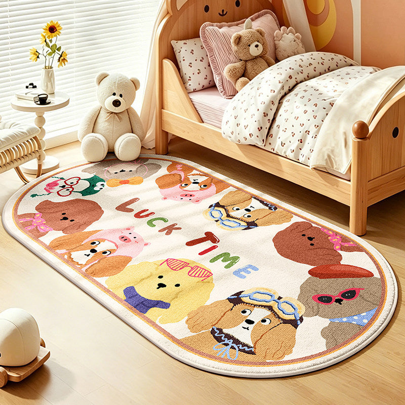 Children's Playful Animal Design Area Rug Kalsten