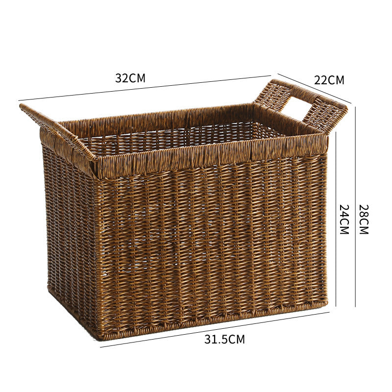 Handcrafted Woven Storage Cube with Ergonomic Handles Kalsten