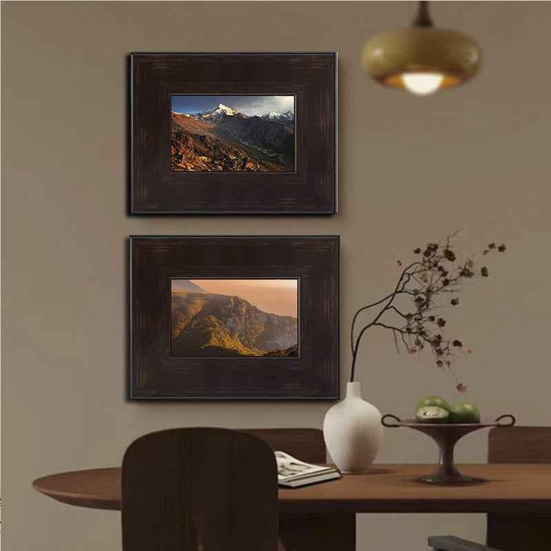 Framed Mountain Landscape Artwork
