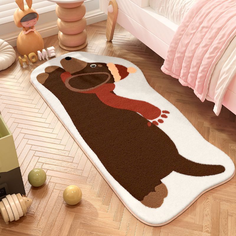 Playful Dog-Shaped Area Rug