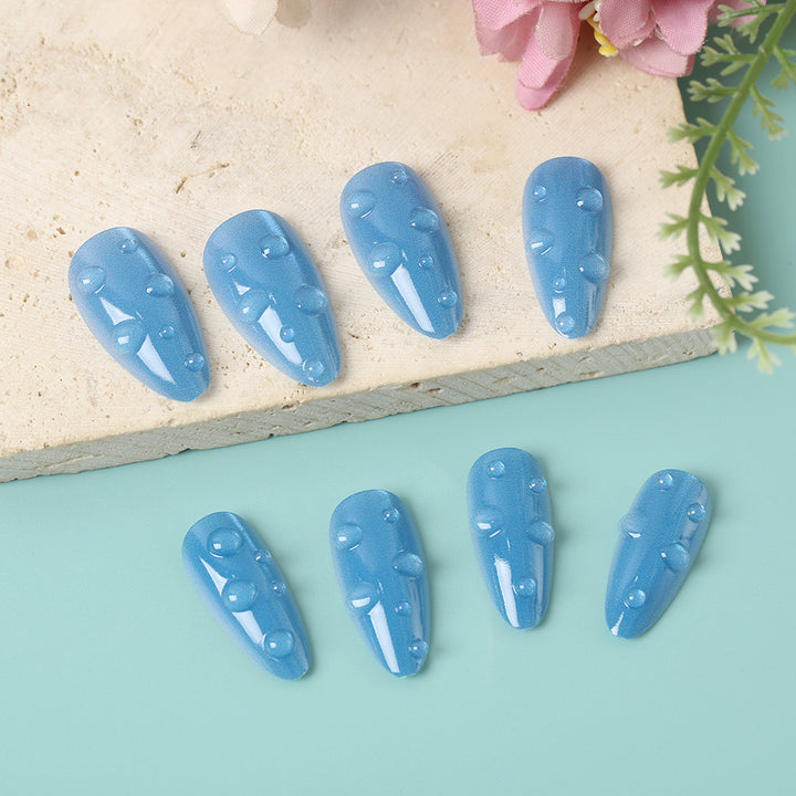 Artificial nails in stylish drip design Kalsten