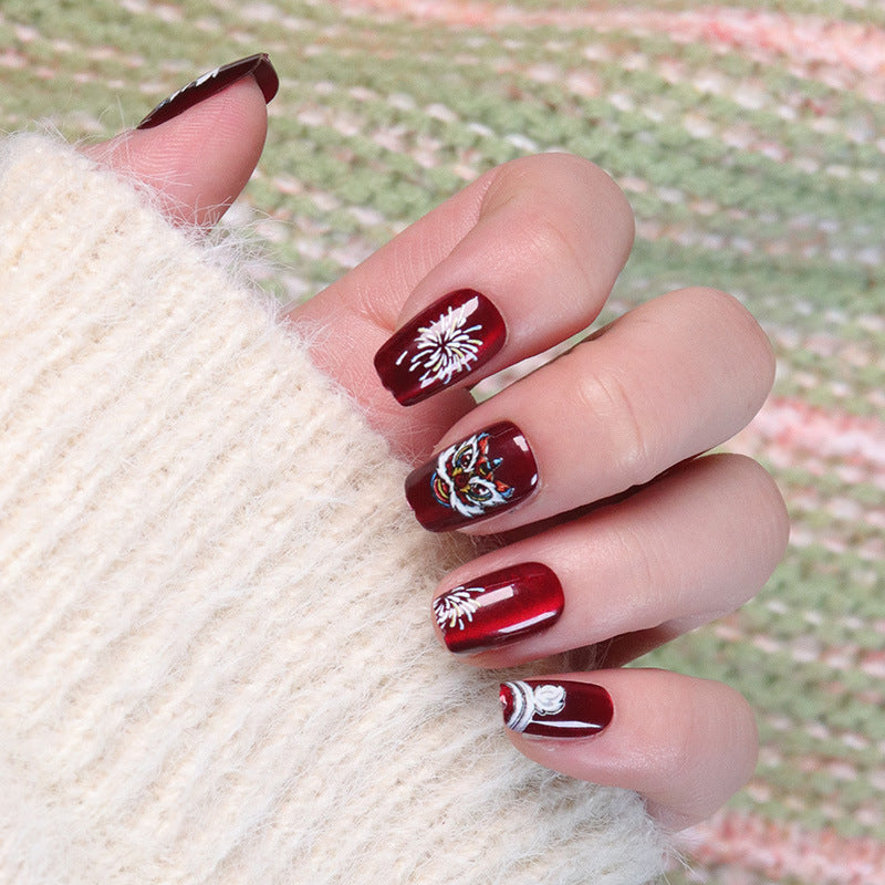 Artistic Decorative Press-On Nail Set Kalsten