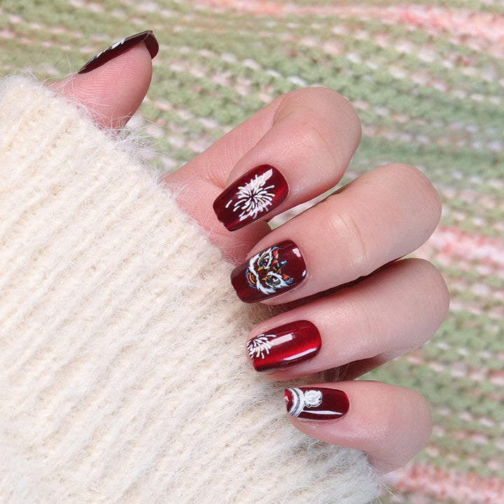 Artistic Decorative Press-On Nail Set Kalsten