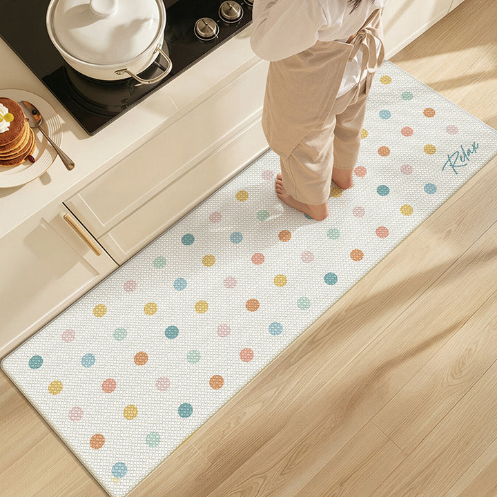 Floral Pattern Kitchen Comfort Mat