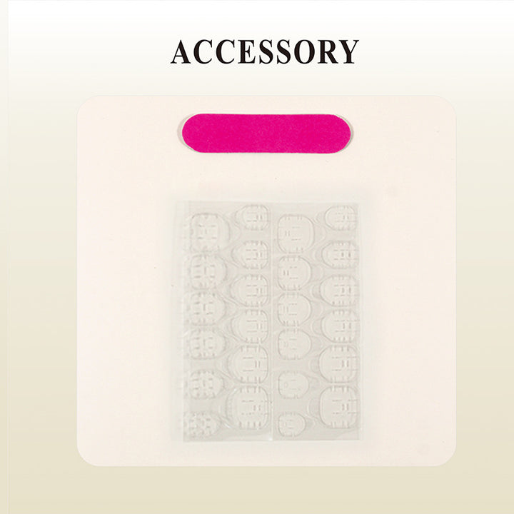 Artificial nail set with glamorous decorations and elaborate details Kalsten