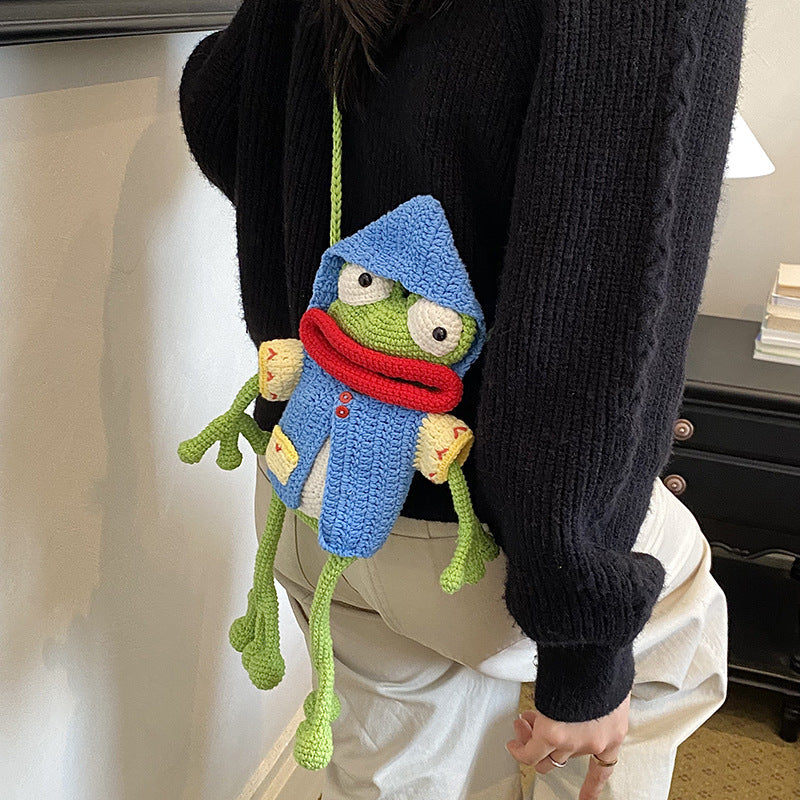 Handcrafted Crochet Frog Toy
