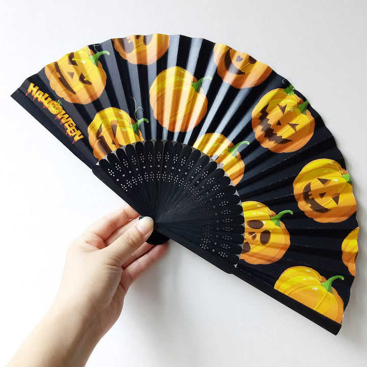 Ladies Fan with Creative Halloween Design Kalsten