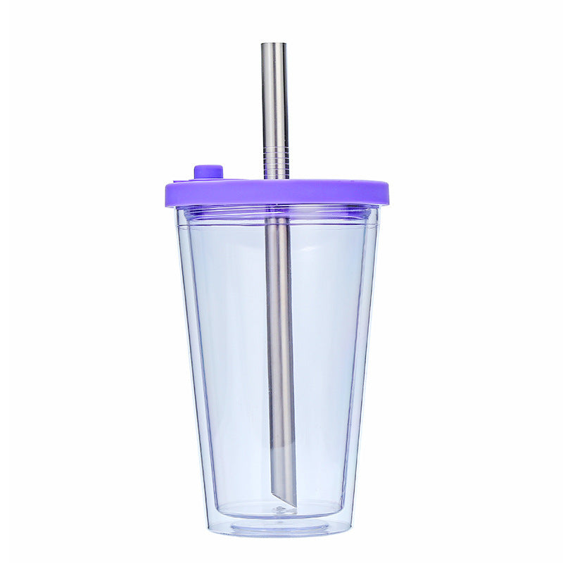 Women's High-Quality Drinking Cup with Integrated Stainless Steel Straw Kalsten