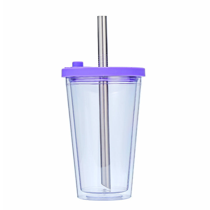 Women's High-Quality Drinking Cup with Integrated Stainless Steel Straw Kalsten