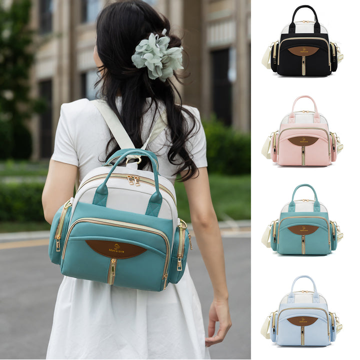 Stylish Multi-Compartment Diaper Bag Kalsten