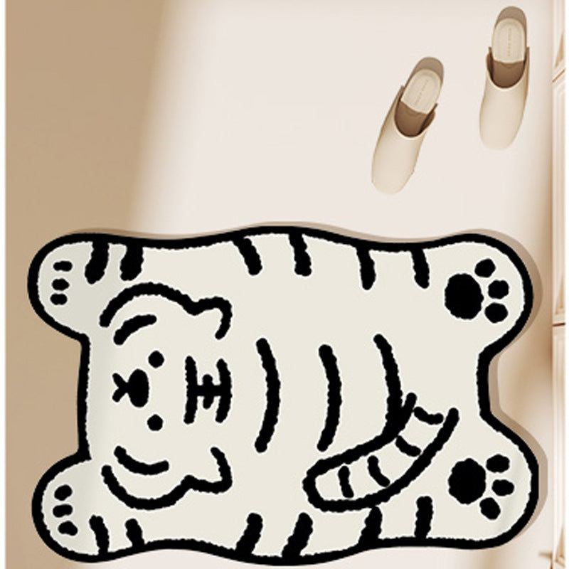 Playful Animal Design Bath Mat