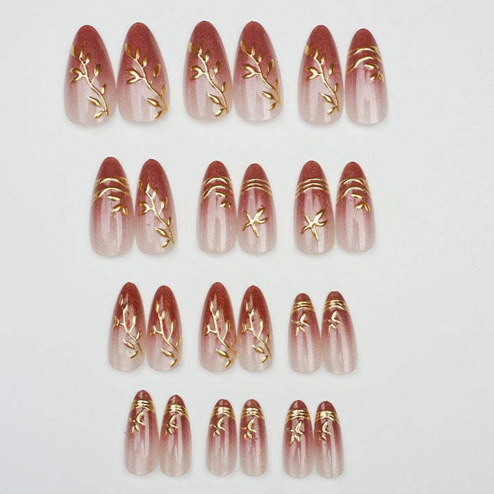 Elegant Press-On Nail Art Set