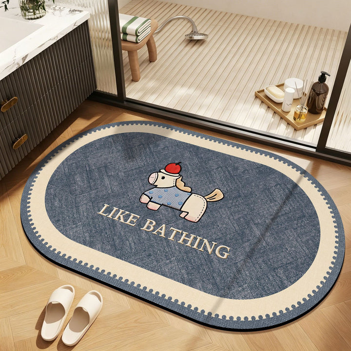 Playful Zoo-Themed Bathroom Mat Kalsten