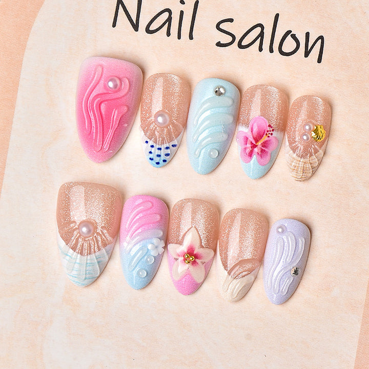 Handmade Artistic Press-On Nail Set