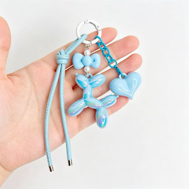 Playful keychain with heart and balloon dog Kalsten