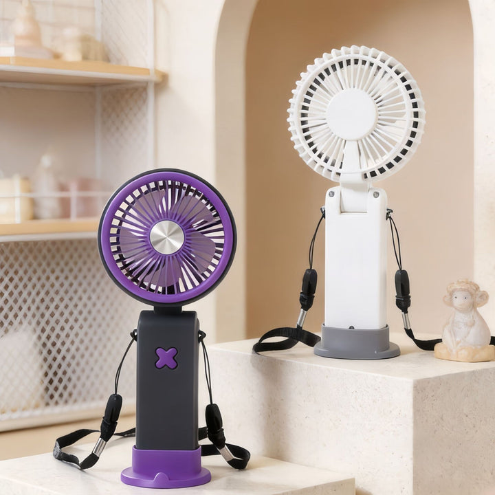 Ladies Portable Hand Fan with USB Connection and Flexible Carrying System Kalsten
