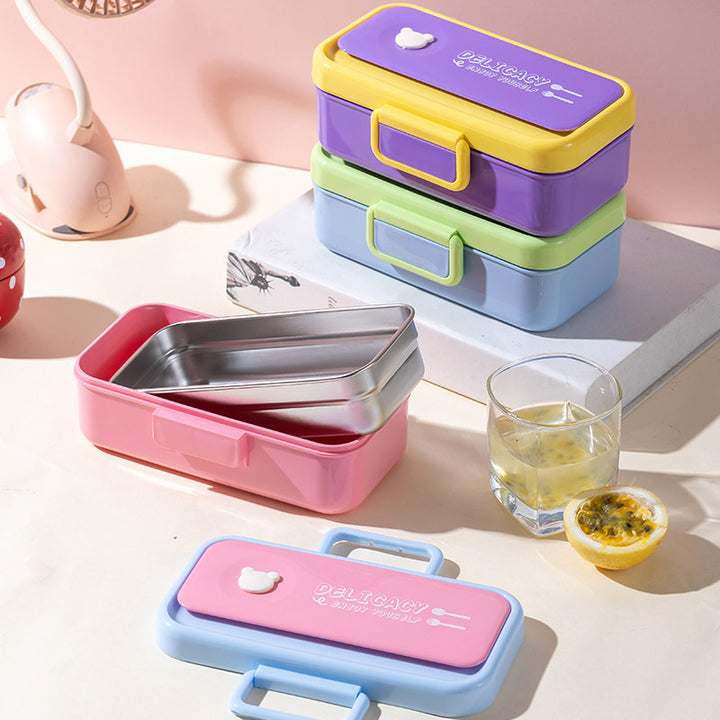 Dual-Compartment Bento Lunch Box