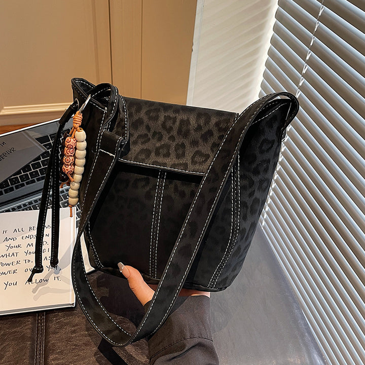 Leopard Print Crossbody Handbag