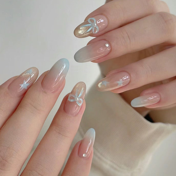 Artistic Floral Stiletto Press-On Nails Kalsten