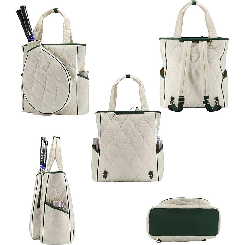 Sporty tennis bag with integrated racket and accessory compartment Kalsten