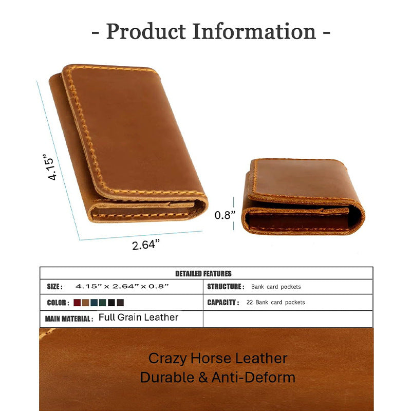 Compact Leather Cardholder Kalsten