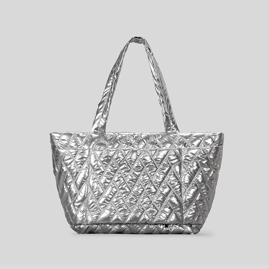 Quilted Shimmer Everyday Tote