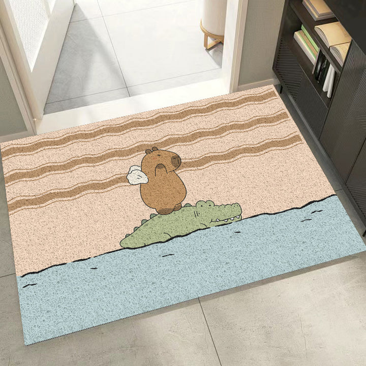 Playful Cartoon Floor Mat